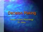 Decision Making
