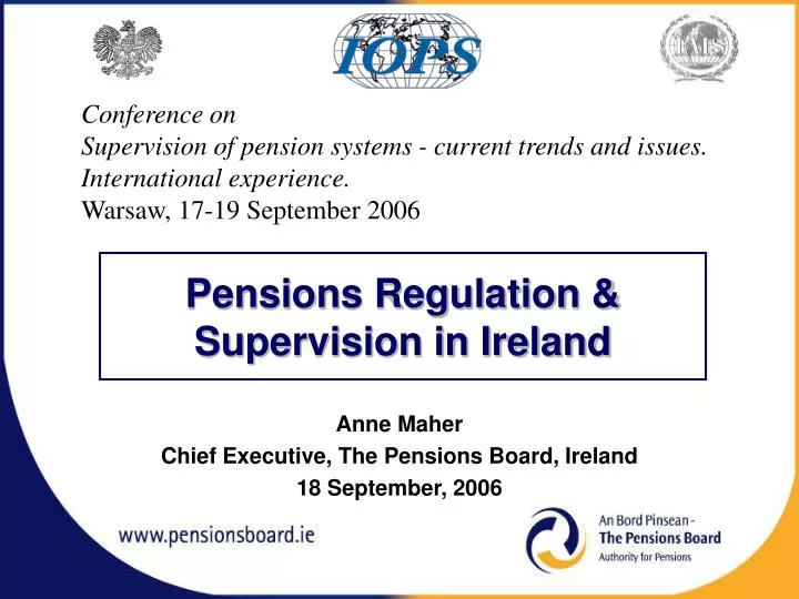 pensions regulation supervision in ireland