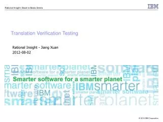 Translation Verification Testing
