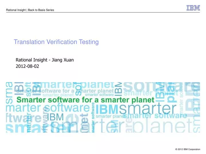 translation verification testing