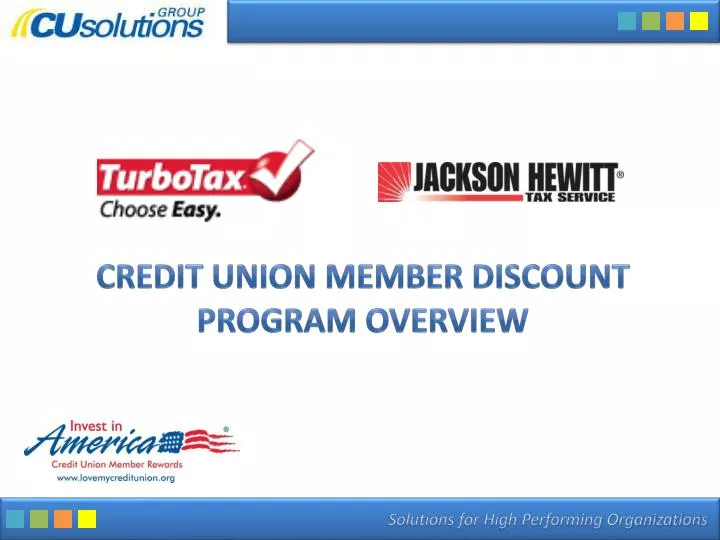 credit union member discount program overview