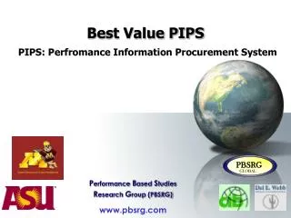 Best Value PIPS PIPS: Perfromance Information Procurement System