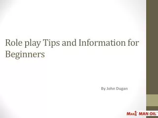 role play tips and information for beginners