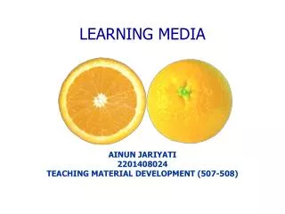 LEARNING MEDIA
