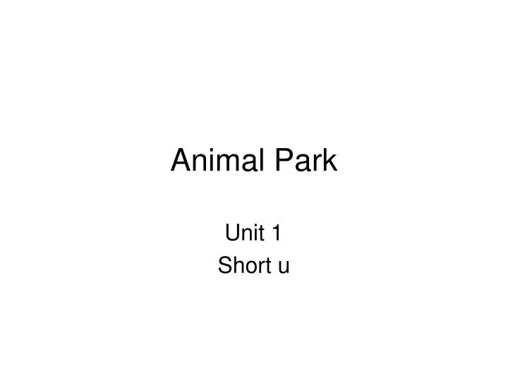 animal park