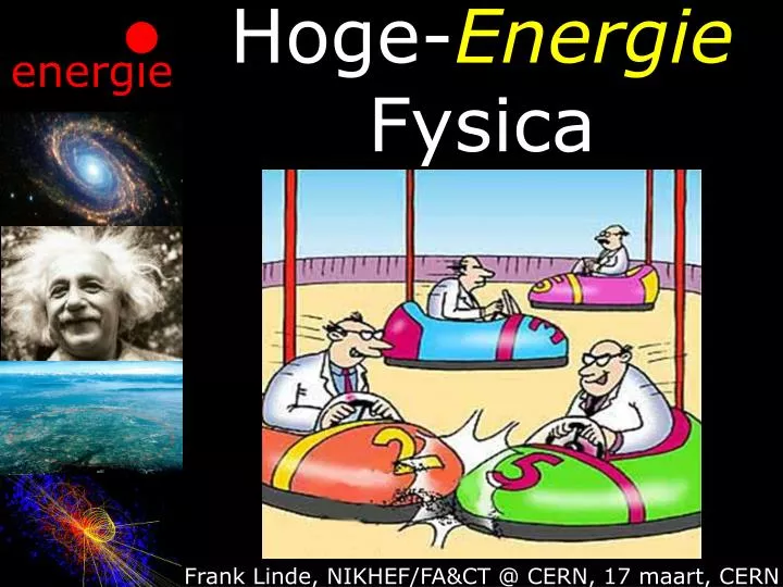 hoge energie fysica