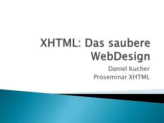 xhtml das saubere webdesign