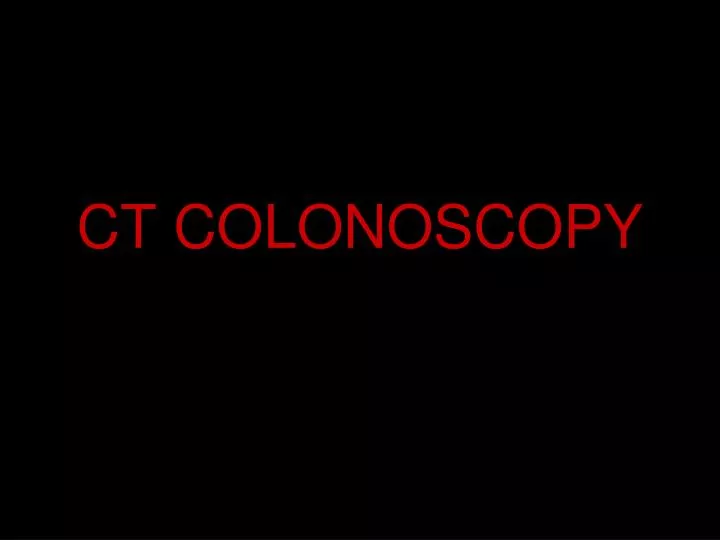 ct colonoscopy
