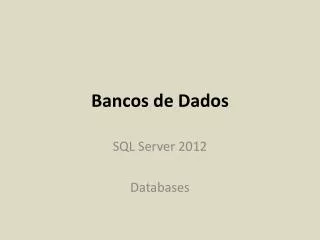 bancos de dados