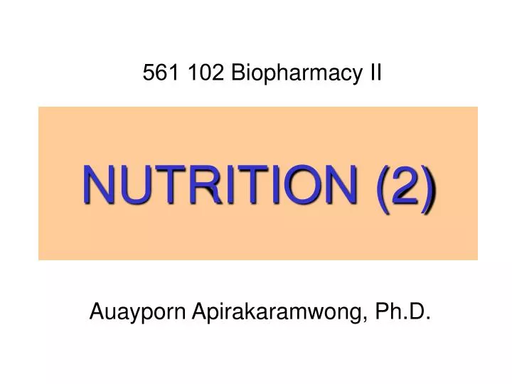 nutrition 2