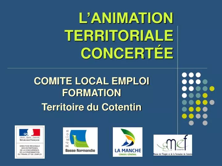 l animation territoriale concert e