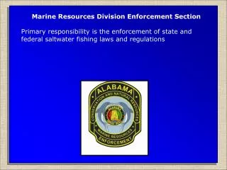 Marine Resources Division Enforcement Section