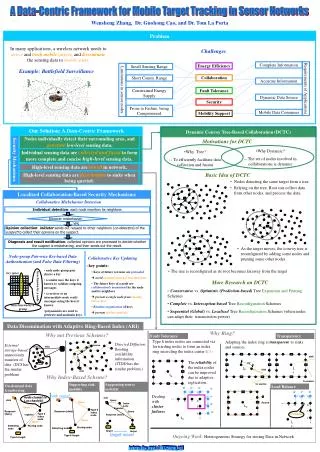 A Data-Centric Framework for Mobile Target Tracking in Sensor Networks