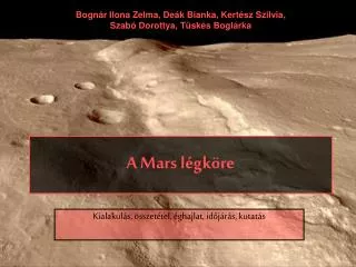 A Mars légköre