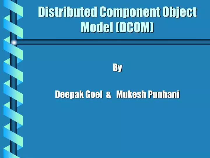 distributed component object model dcom
