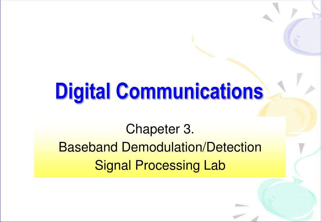 Ppt Digital Communications Powerpoint Presentation Free Download