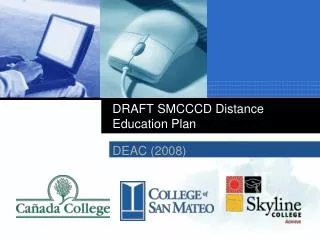 DRAFT SMCCCD Distance Education Plan