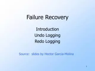 failure recovery