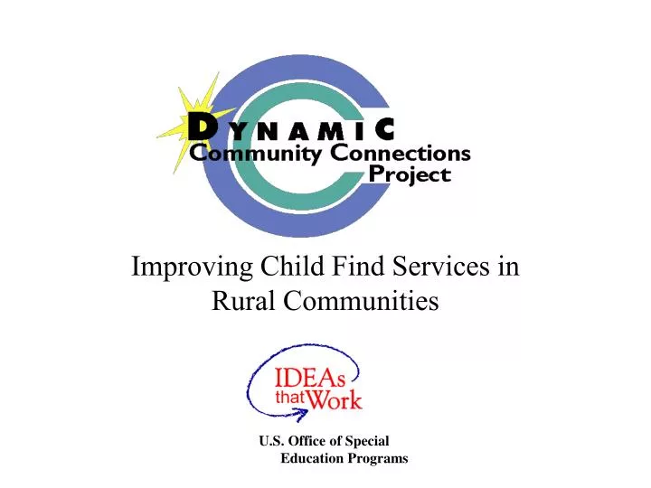 improving child find services in rural communities