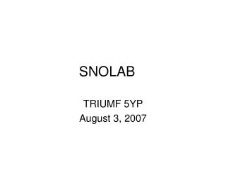 SNOLAB