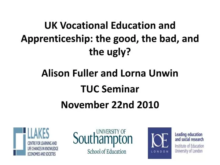uk vocational education and apprenticeship the good the bad and the ugly
