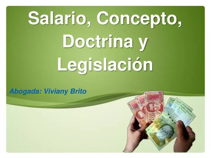 salario concepto doctrina y legislaci n