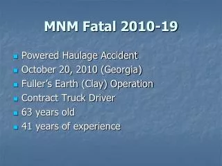 MNM Fatal 2010-19