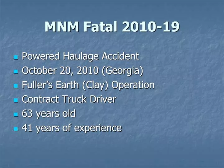 mnm fatal 2010 19