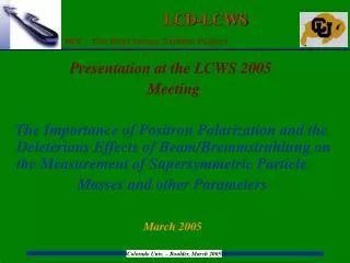 LCD-LCWS