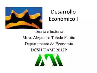 desarrollo econ mico i