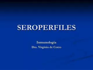 seroperfiles