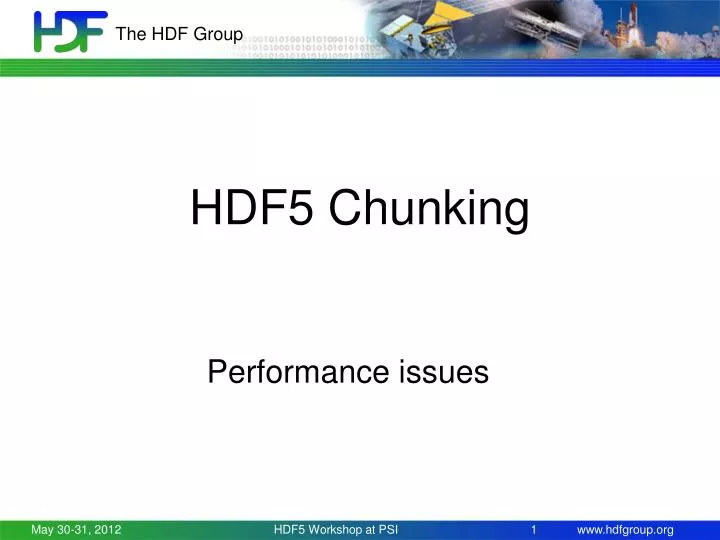 hdf5 chunking