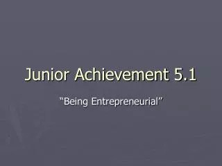 Junior Achievement 5.1