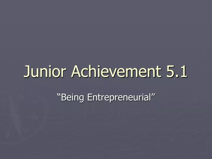 junior achievement 5 1