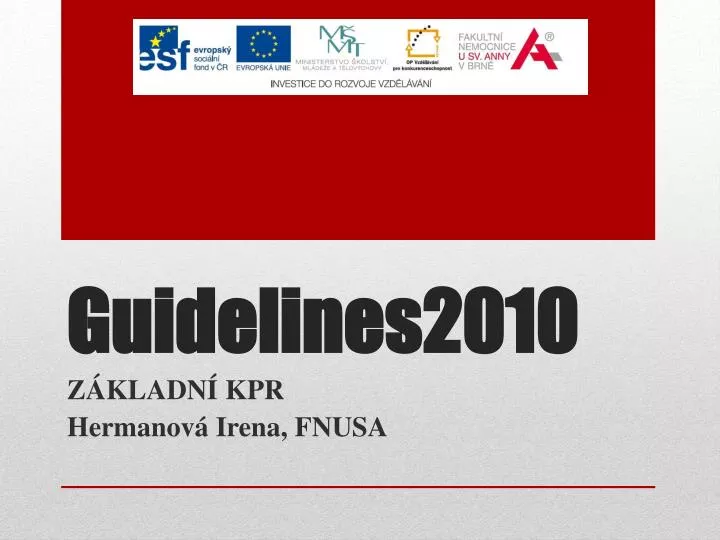 guidelines2010