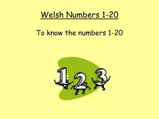 welsh numbers 1 20