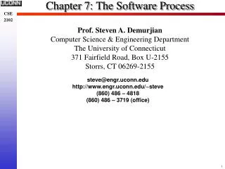 Chapter 7: The Software Process