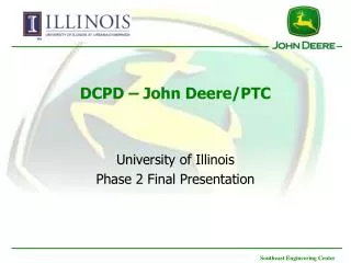 DCPD – John Deere/PTC