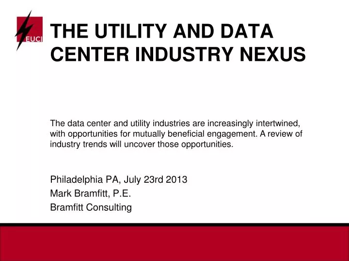 the utility and data center industry nexus