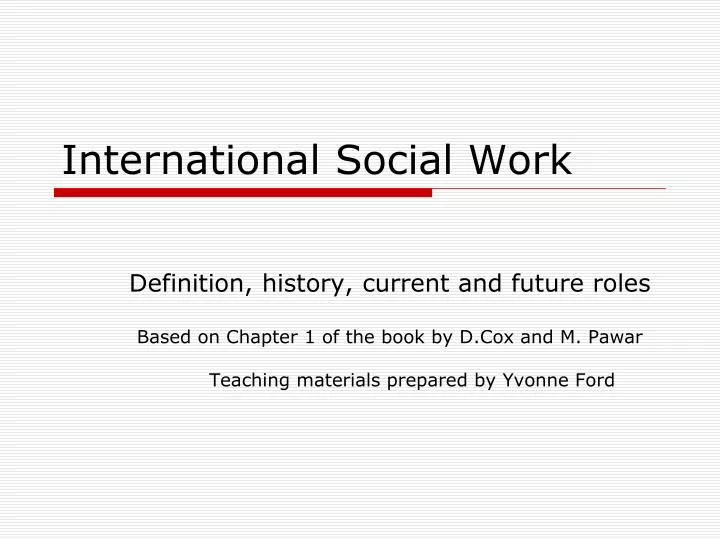 international social work