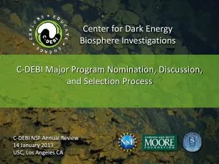 Center for Dark Energy Biosphere Investigations