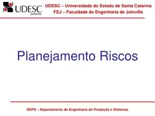 planejamento riscos