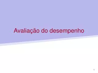 avalia o do desempenho