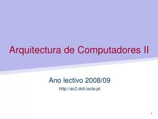 arquitectura de computadores ii