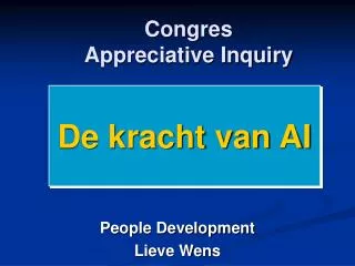 congres appreciative inquiry