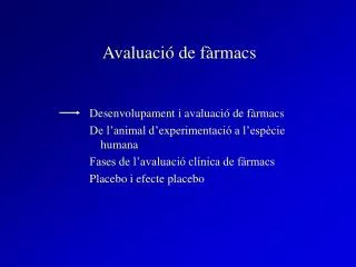 a valuaci de f rmacs