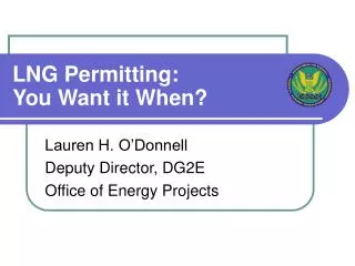 LNG Permitting: You Want it When?