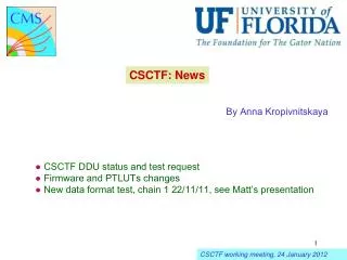 CSCTF: News