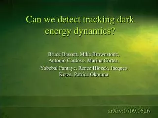 Can we detect tracking dark energy dynamics?