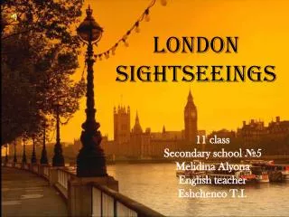 London sightseeings